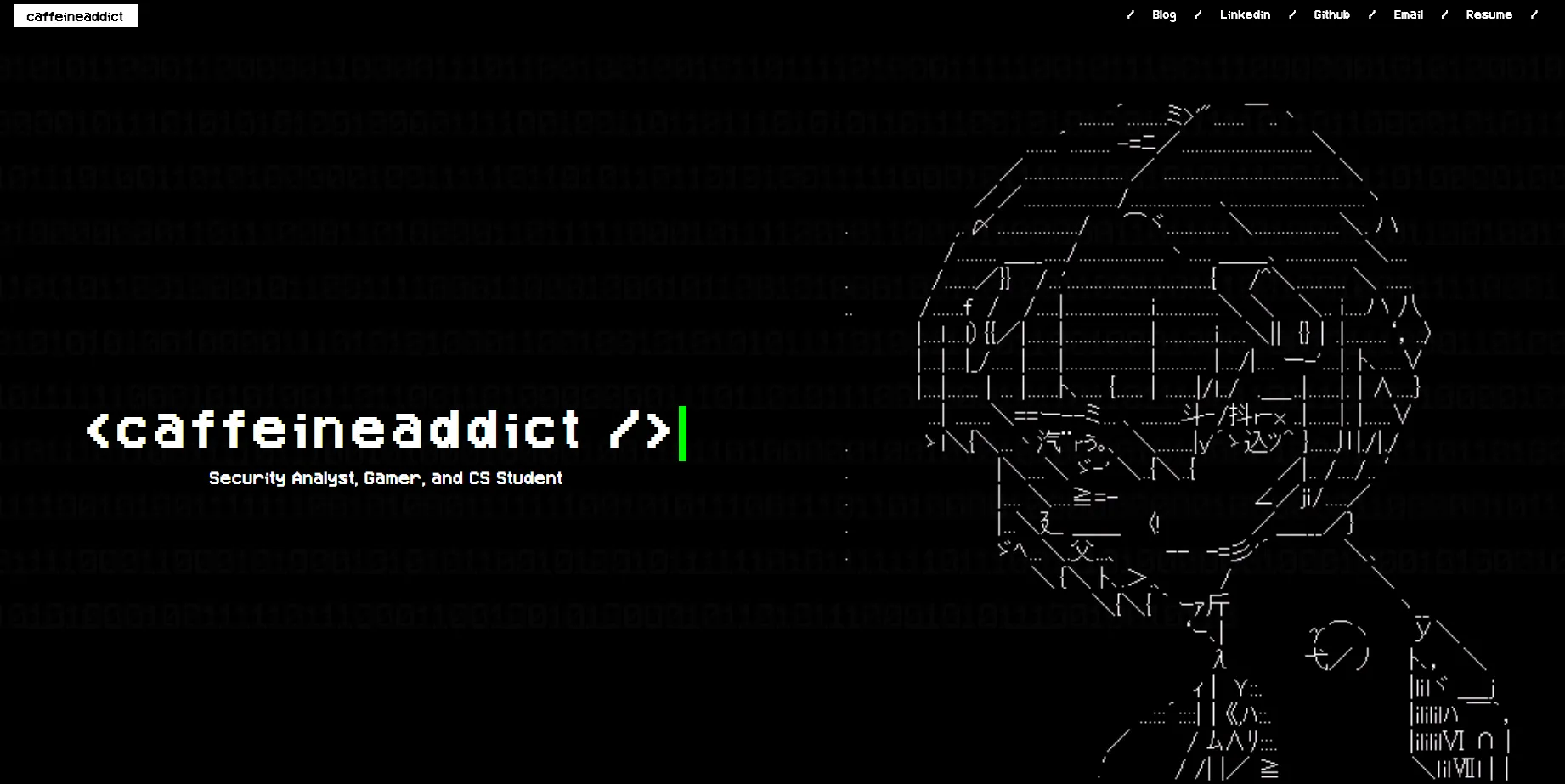 What the old site looked like